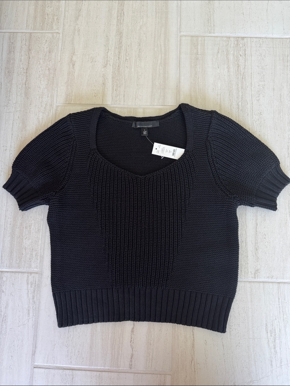 White House Black Market Short Sleeve Knit Top